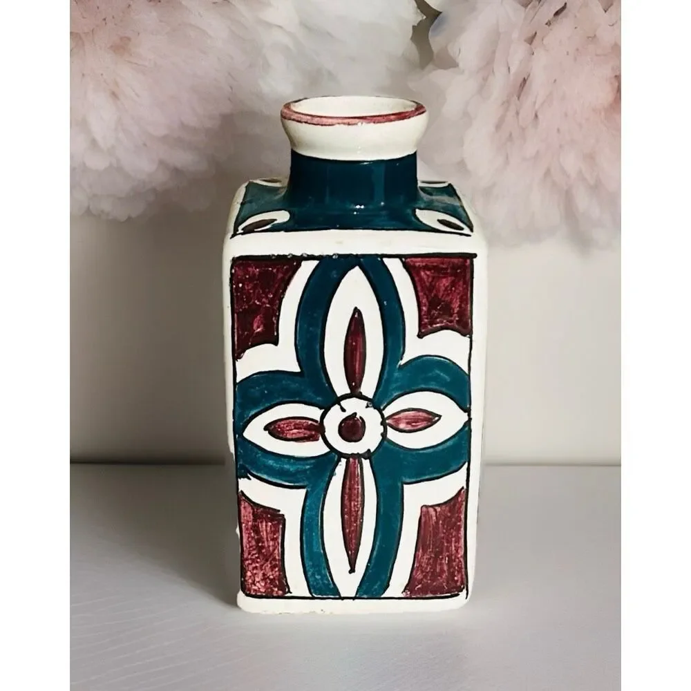 Handpainted Firenze (Florence) Ceramic Vase Italian Pottery